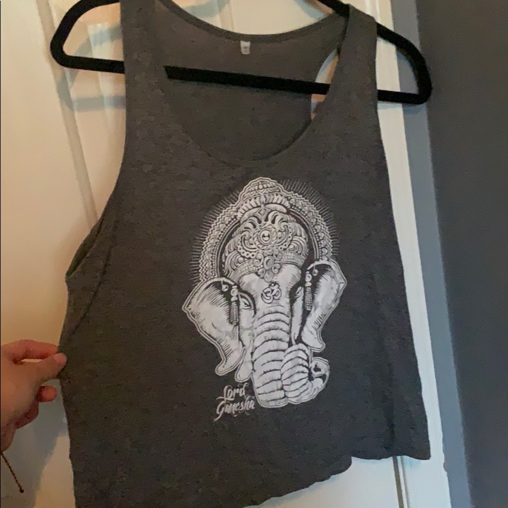 Boho Hippie elephant goddess tank